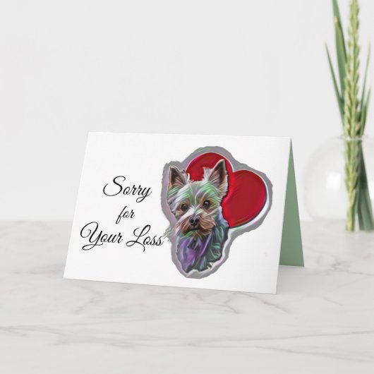 スモールブルー金ゴールドポップアートヨークシャーヨークシャーテリアテリア カード (正面)