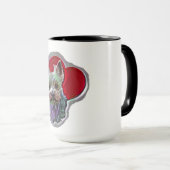 スモールブルー金ゴールドポップアートヨークシャーヨークシャーテリアテリア マグカップ (正面右)