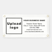 スモールホワイトバナー上のビジネスブランド 横断幕 (横)