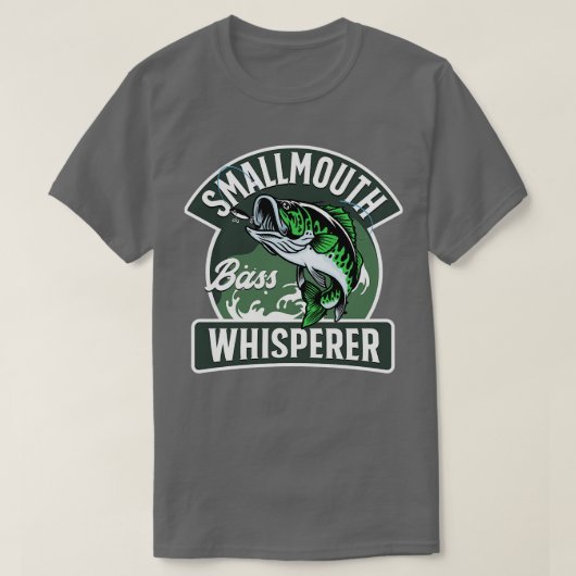 スモールマウスバスウィスパー Tシャツ (デザイン正面)