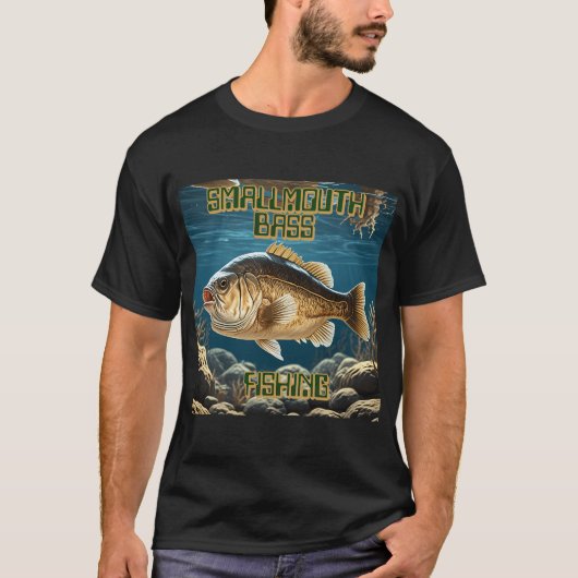 スモールマウスバス釣り 2 Tシャツ (正面)