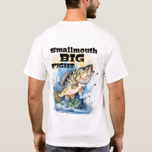 スモールマウスバス 大乱闘 あなたの名前 フィッシング Tシャツ