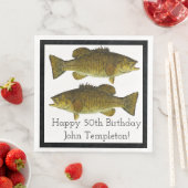 スモールマウスベース魚釣りスポーツ誕生日50th (インサイチュ)