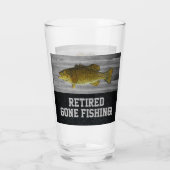 スモールマウスベース魚釣り退職した退職パーティー タンブラーグラス (裏面)