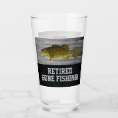 スモールマウスベース魚釣り退職した退職パーティー タンブラーグラス (正面)