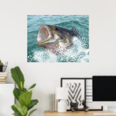 スモールマウス低音 ポスター (ホームオフィス)