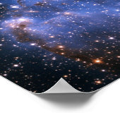 スモールマゼラン雲 青い宇宙の写真 10x8 ポスター (角)