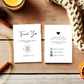 スモールモダンビジネスサンキューカードのスクリプト 名刺