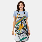 スモールワールドIV、抽象芸術、ワッシリー・カンディンスキー エプロン (着用した状態)