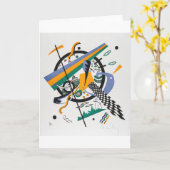 スモールワールドIV、抽象芸術、ワッシリー・カンディンスキー カード (黄色い花)