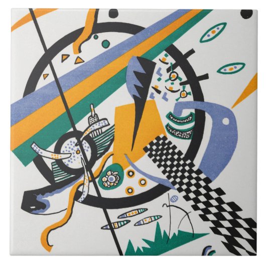 スモールワールドIV、抽象芸術、ワッシリー・カンディンスキー タイル (正面)