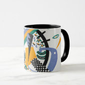 スモールワールドIV、抽象芸術、ワッシリー・カンディンスキー マグカップ (正面右)