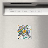 スモールワールドIV、抽象芸術、ワッシリー・カンディンスキー マグネット (インサイチュ (食洗機))