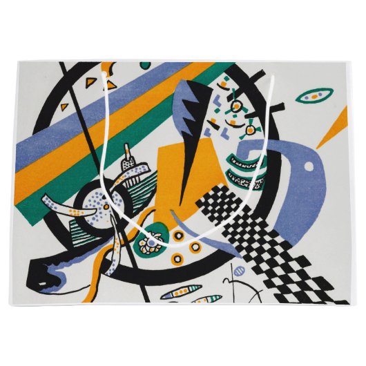 スモールワールドIV、抽象芸術、ワッシリー・カンディンスキー ラージペーパーバッグ (正面)