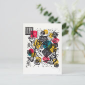 スモールワールドV by W. Kandinsky ポストカード (スタンド正面)