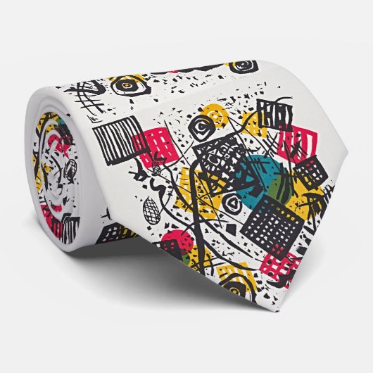 スモールワールドV by Wassily Kandinsky ネクタイ (ロール)