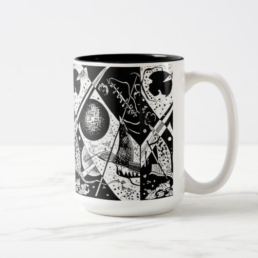 スモールワールドVI - Kandinsky ツートーンマグカップ (右)