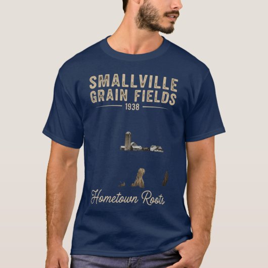 スモールヴィル 穀物畑 レトロ ファーム Tシャツ (正面)
