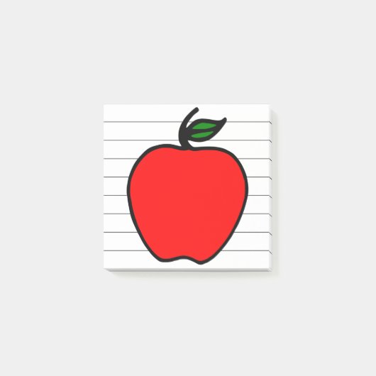 スモール先生のApple School Post It Notesギフト ポストイット (正面)