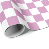 スモール市松模様にパステルバイオレットホワ市松模様にイト ラッピングペーパー (ロールコーナー)