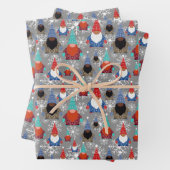 スモール格言スノーフレークイラストクリスマス ラッピングペーパーシート (インサイチュ)