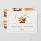 スモール秋焚き火屋外ベビー挿入用ブック エンクロージャーカード (正面/裏面)