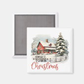 スモール素朴タウンクリスマス マグネット (正面/裏面)