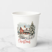 スモール素朴タウンクリスマス 紙コップ (裏面)
