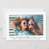 スモール結婚ズの現在の大きなパーティーの後の写真 (正面)