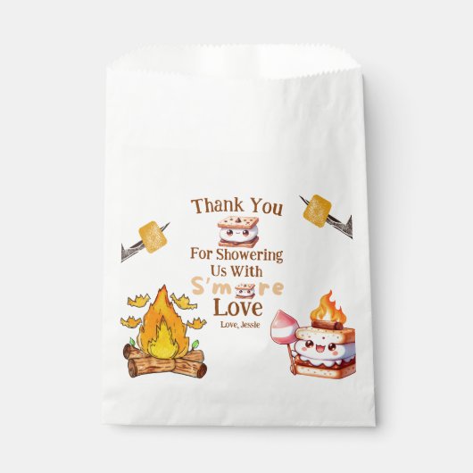 スモール赤ちゃんシャワーありがとう好意バッグSmore フェイバーバッグ (正面)