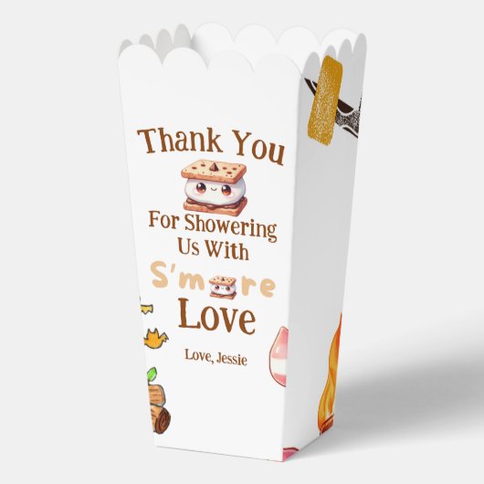 スモール赤ちゃんシャワーありがとう好意バッグSmore フェイバーボックス (正面)