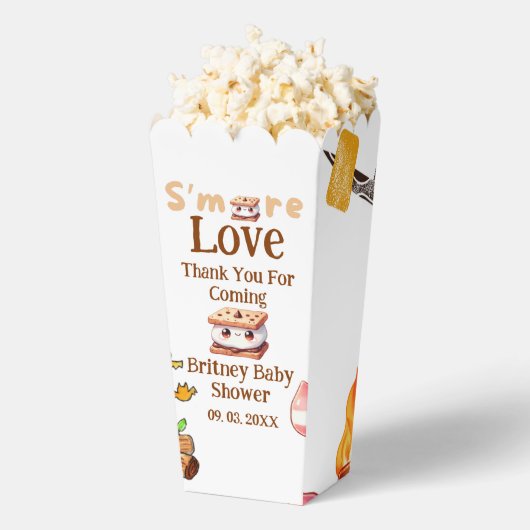 スモール赤ちゃんシャワーありがとう好意バッグSmore フェイバーボックス (はじけた状態)