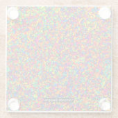 スモール（ばちゃばちゃ）跳ねる – グラスコースター ガラスコースター (裏面)