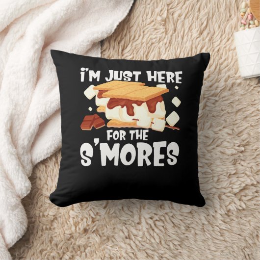 スモール・キャンプファイアのモーレス・キャンプに来たばかりだ クッション (ブランケット)