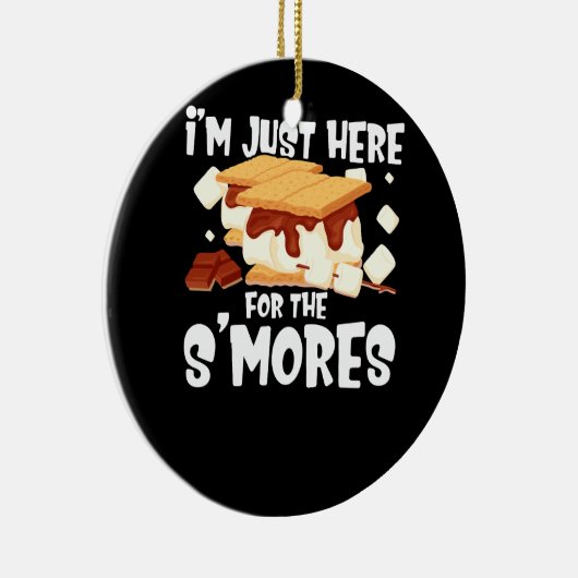 スモール・キャンプファイアのモーレス・キャンプに来たばかりだ セラミックオーナメント (右)