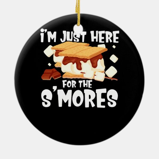 スモール・キャンプファイアのモーレス・キャンプに来たばかりだ セラミックオーナメント (裏面)