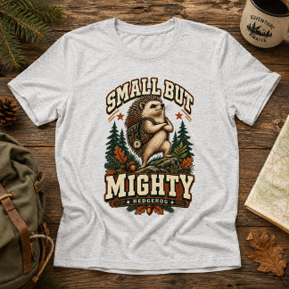 スモール・バット・マイト・レトロ・アドベンチャー・ヘッジホッグ・キャンピング トライブレンドTシャツ