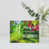 スモール・ビニング聖なる書物、 経典引用文 感動的 ポストカード (スタンド正面)