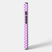 スモール ピンク ホワイト チェック パーソナライズ カ Case-Mate iPhoneケース (裏面 / 左)