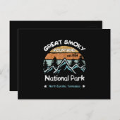 スモー素晴らしキーマウンテンズUSナショナルパークキャンピング ポストカード (正面/裏面)