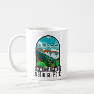 スモー素晴らしキーマウンテン国立公園ヴィンテージ コーヒーマグカップ