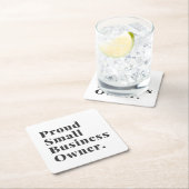 スモー誇りを持ったルビジネスオーナーミニマルシンプル スクエアペーパーコースター (インサイチュ)