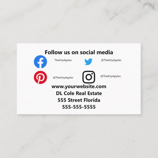 スモ実在ールビジネスのような資産鍵クライアント 名刺 (裏面)