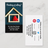 スモ実在ールビジネスのような資産鍵クライアント 名刺 (正面/裏面)