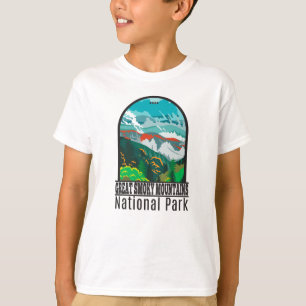 スモ素晴らしーキーマウンテン国立公園ヴィンテージT-Shi Tシャツ