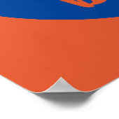 スライスおもしろいベビーピザラバーレトロキッチンデコ ポスター (角)