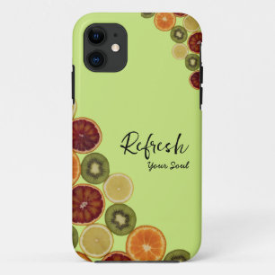 スライスさまざまな新鮮な果物iPhoneケース iPhone 11 ケース