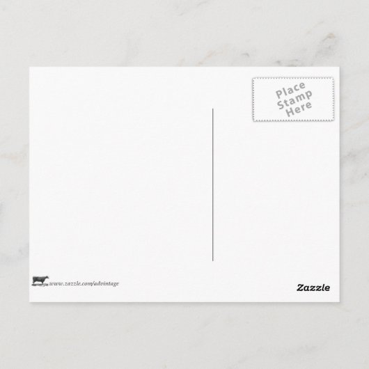 スライスされたカンタロープメロンイラストレーション ポストカード (裏面)