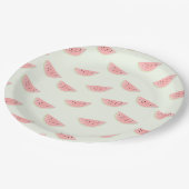 スライスされたスイカパターン紙皿 ペーパープレート (アングル)