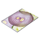 スライスされたタマネギ ノートブック (左側)